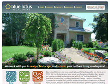 Tablet Screenshot of bluelotusoutdoors.com